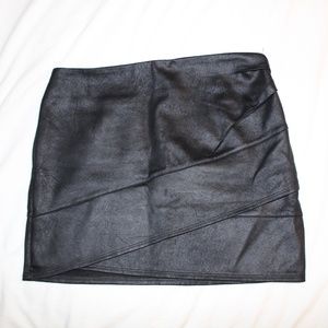 Free People Leather/Suede Skirt